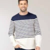 Marinière Manches Longues Homme 9 Marinière Manches Longues Homme -Terre De Marin Boutique prod 9766 mariniere ml fond grege raye indigo milko 666x812 fc7ea0111e0b