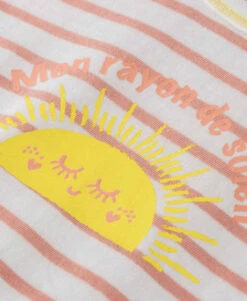 Marinière Bébé Rayé Rose Avec Motif Imprimé -Terre De Marin Boutique prod 9778 mariniere ml naturel peche magely 666x812 fc7ea0111e0b