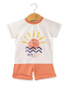 Ensemble Bébé Garçon Short + T-shirt Imprimé
