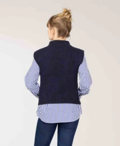 Pull Sans Manches Femme Bleu Marine -Terre De Marin Boutique prod 9961 pull indigo kary 666x812 fc7ea0111e0b