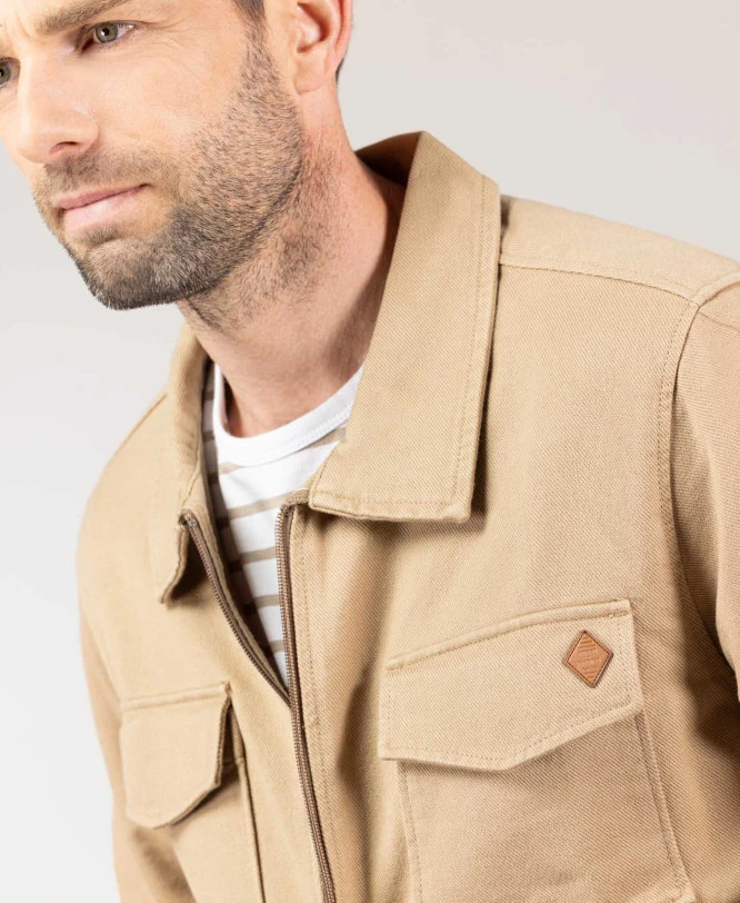 Veste Beige Homme 3 Veste Beige Homme – Image 3